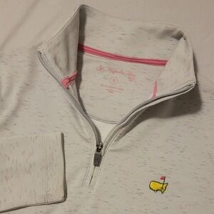 Masters Magnolia Lane Tech Women's 1/4 Zip Size Small Gray Solid